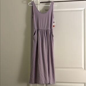 Lavender Sleeveless Midi Dress